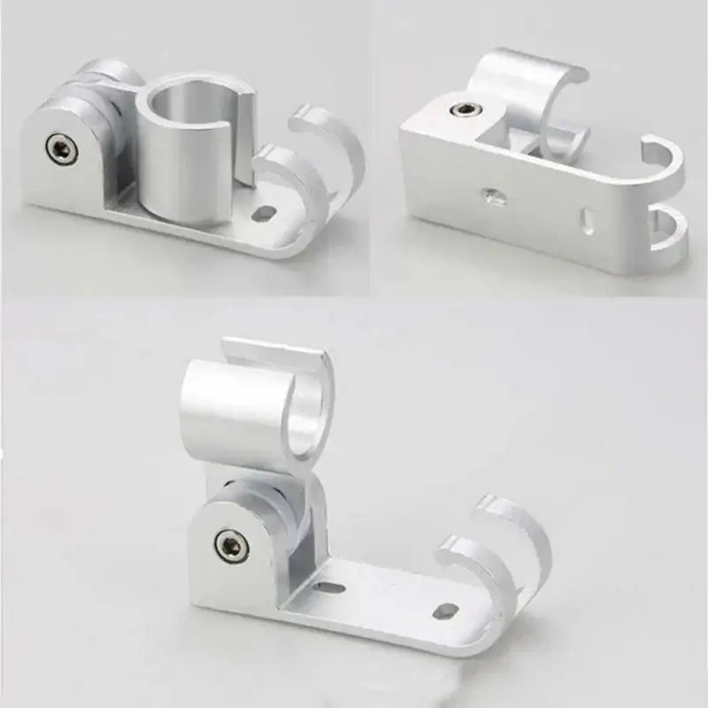 Adjustable silver aluminum shower head holder bathroom wall hook