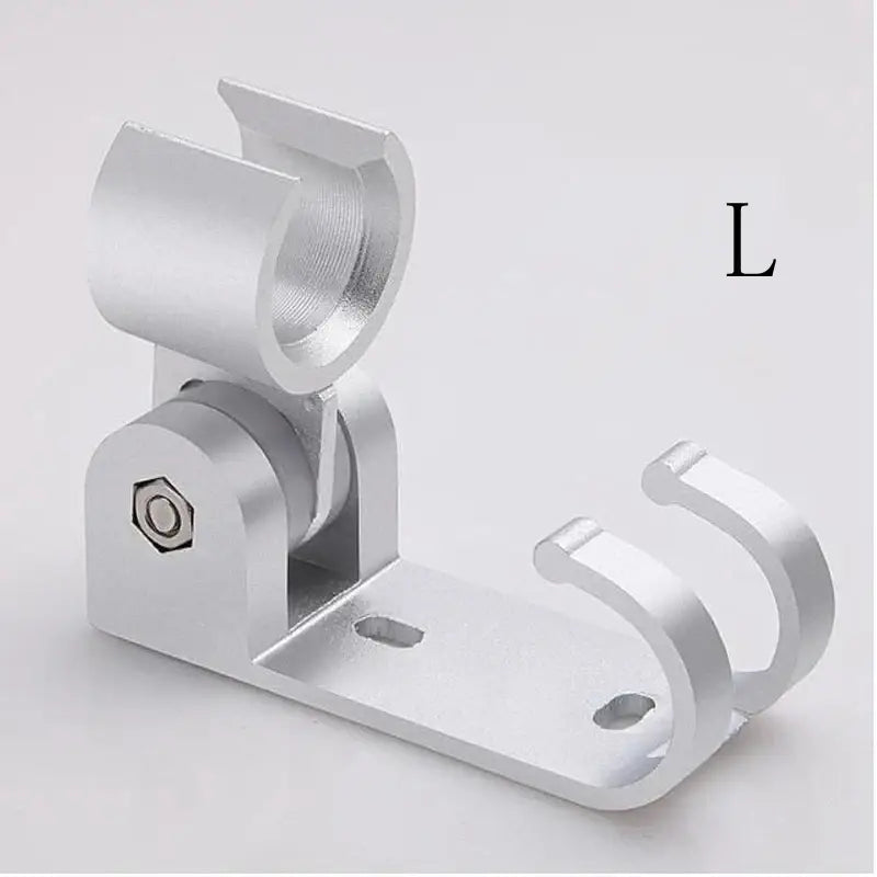 Adjustable silver aluminum shower head holder bathroom wall hook