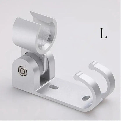 Adjustable silver aluminum shower head holder bathroom wall hook