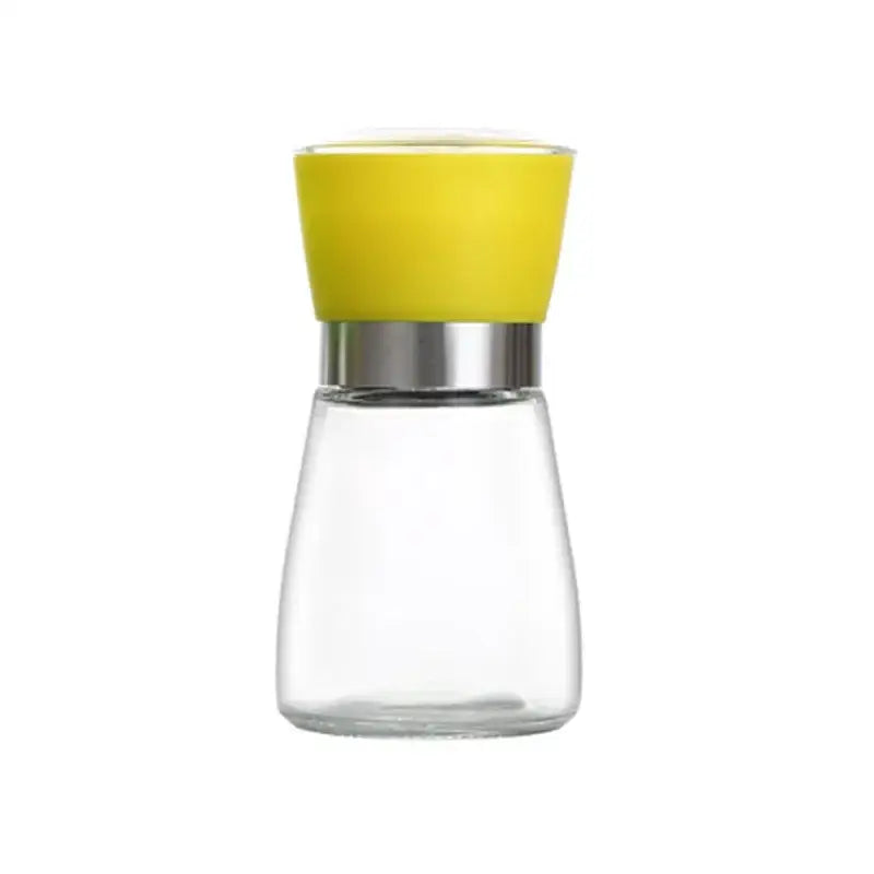Adjustable spice grinder set with colorful silicone tops for kitchen
