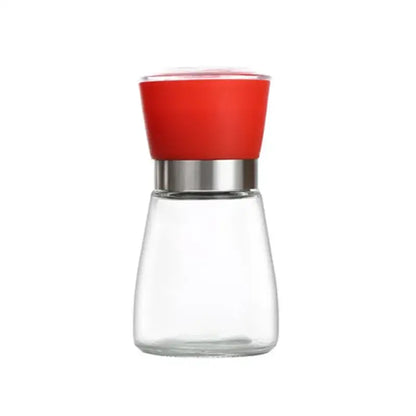 Adjustable spice grinder set with colorful silicone tops for kitchen