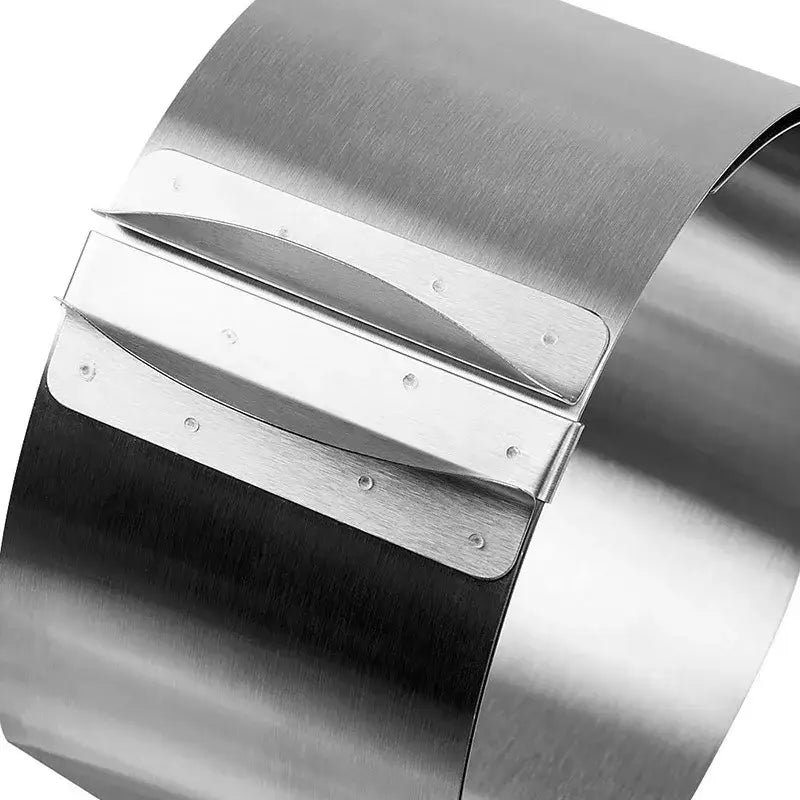 Adjustable stainless steel cake slicer mousse ring round kitchen tool