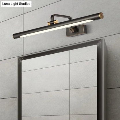 DecorBites™ Adjustable Tubular LED Vanity Mirror Light - Traditional Black Metal Wall Lighting