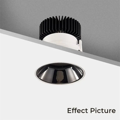 Adjustable white recessed led ceiling downlight for living room