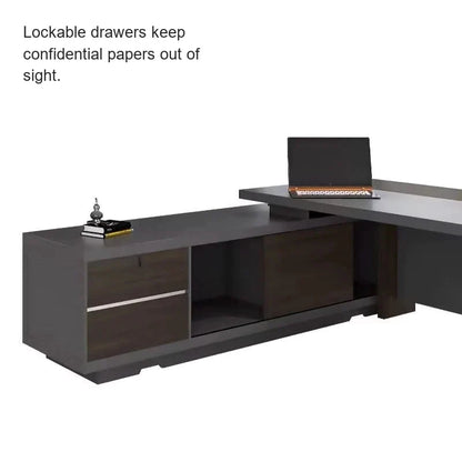 Carwin · Modern L-Shaped Executive Desk