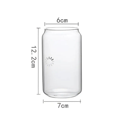 Aesthetic drinking glasses set with lids and straws for kitchen