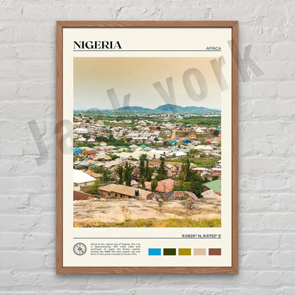 Africa landscape canvas printings set of 6 framed living room art