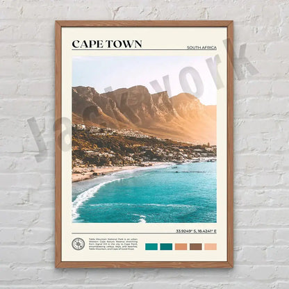 Africa landscape canvas printings set of 6 framed living room art
