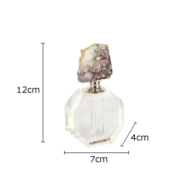 Agate stone perfume bottle for essential oils bedroom crystal decor