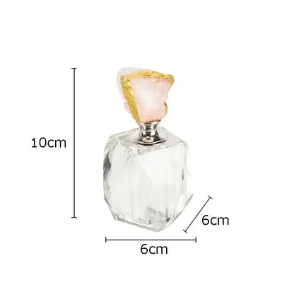 Agate stone perfume bottle for essential oils bedroom crystal decor