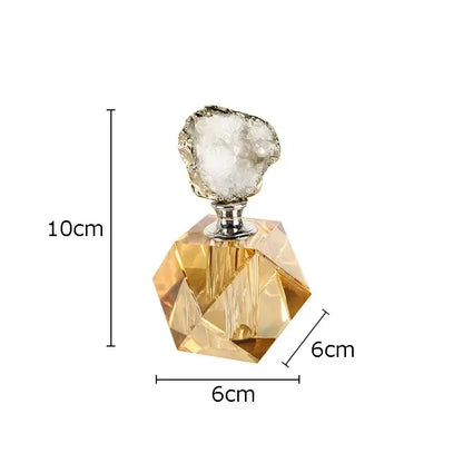 Agate stone perfume bottle for essential oils bedroom crystal decor