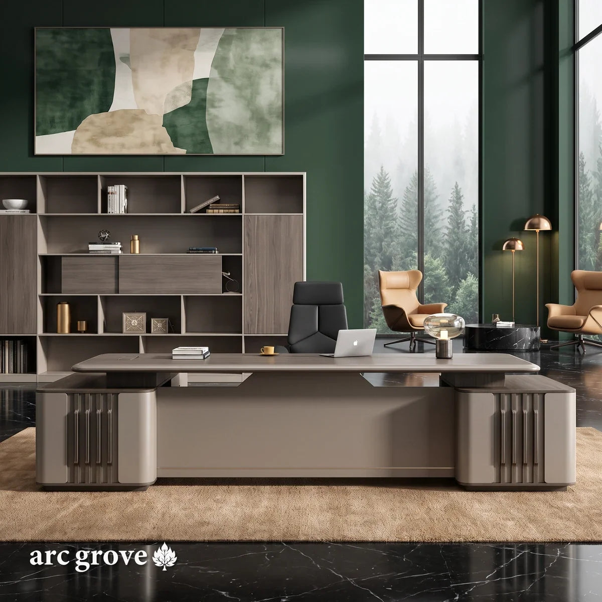 Ainley · Modern L-Shaped Executive Desk