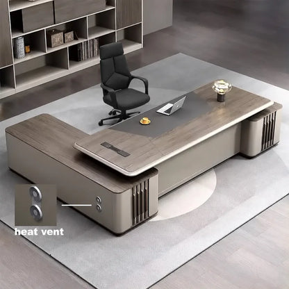 Ainley · Modern L-Shaped Executive Desk