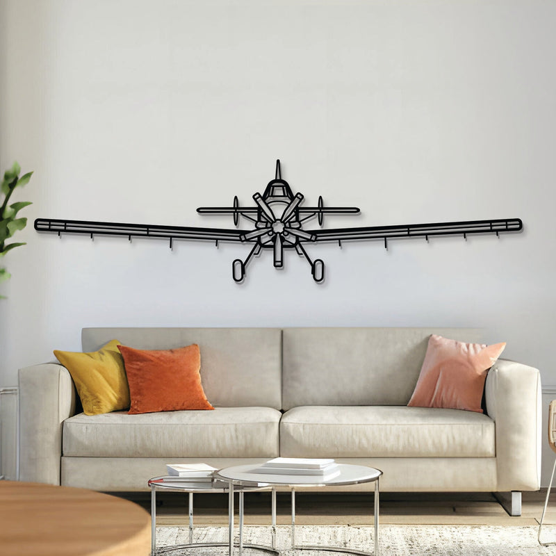 AT-802 Front Metal Aircraft Wall Art - NCP0259, front view