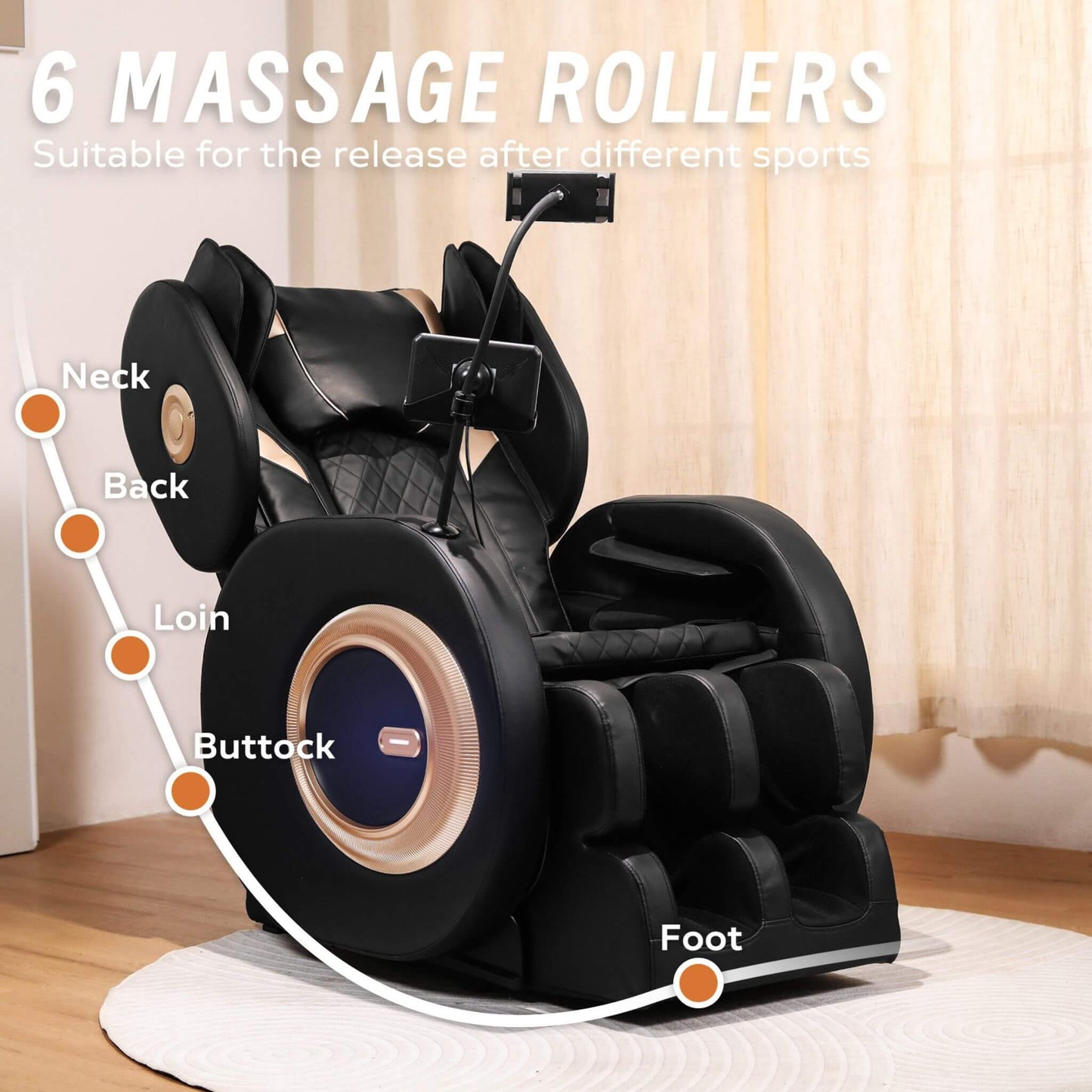 Airvana Tranquil Automatic Zero Gravity Massage Recliner Chair With Full Body Air Pressure (SAK76018)