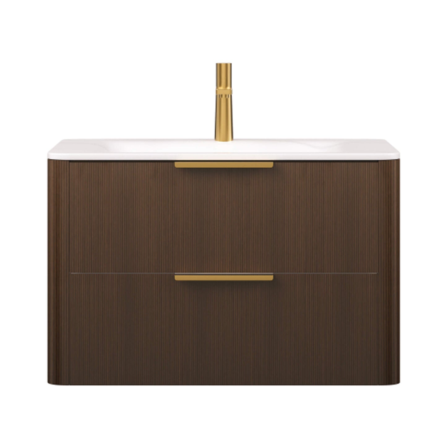 Alora Luxury 30/36-Inch Sintered Stone Floating Bathroom Vanity With Sink (SAK62871)