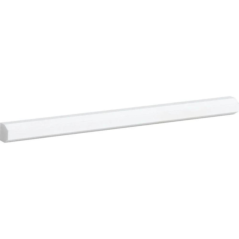 Alpina White Honed Pencil Liner Marble Moldings 1/2x12
