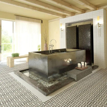 Alpina White Honed Subway Marble Tiles 2 3/4x5 1/2