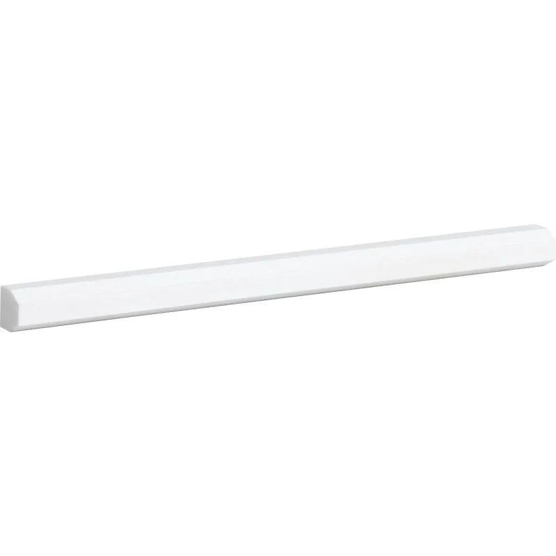 Alpina White Polished Pencil Liner Marble Moldings 1/2x12
