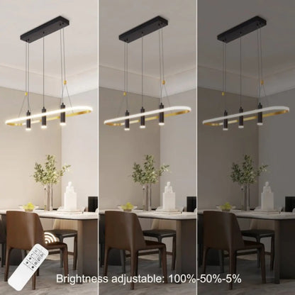 Aluminum Kitchen Island Pendant Lights with 4 LED Lamps