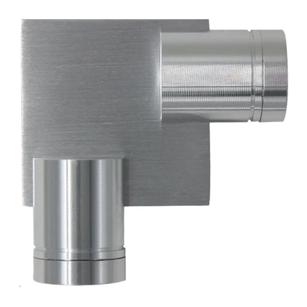 DecorBites™ Aluminum LED Sconce Tube 2-Sided Wall Light Fixture in Brushed Silver for Bedside with Yellow/Pink/Blue Light