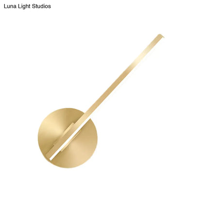DecorBites™ Aluminum LED Wall Lamp - Gold Tube/Stick Design for Boys Bedside