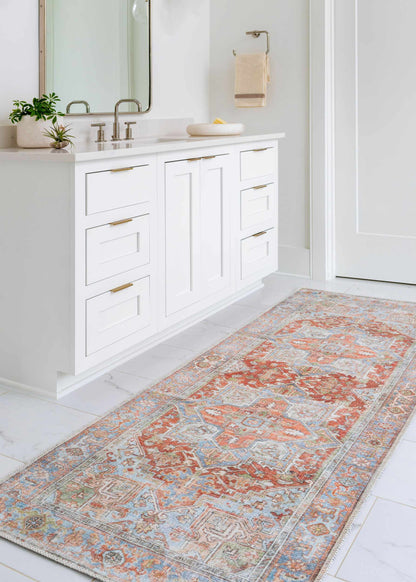 Rust Maayon Washable Rug