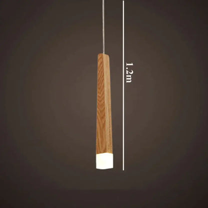 DecorBites™ Amani - Nordic Minimalist Wood Art Pendant Lamp