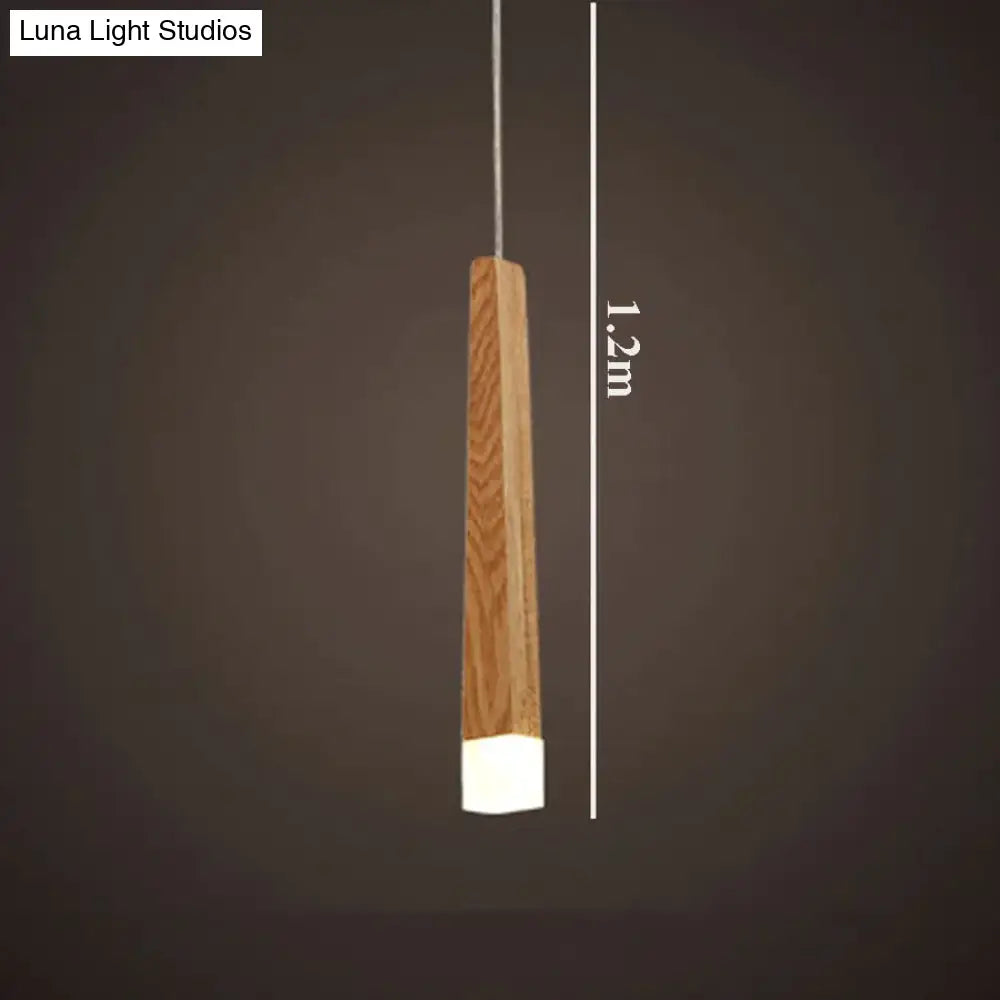 DecorBites™ Amani - Nordic Minimalist Wood Art Pendant Lamp