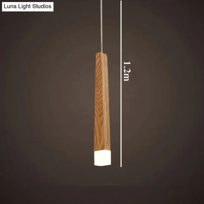DecorBites™ Amani - Nordic Minimalist Wood Art Pendant Lamp