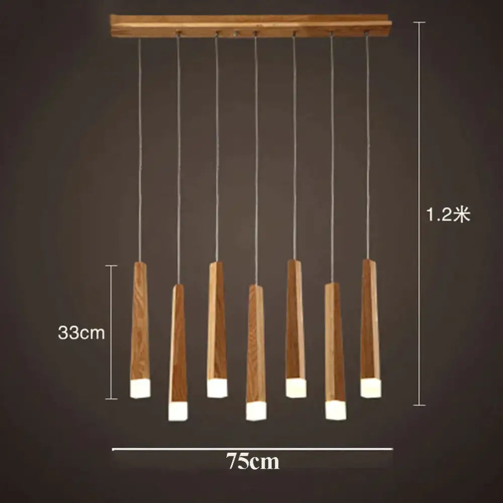 DecorBites™ Amani - Nordic Minimalist Wood Art Pendant Lamp