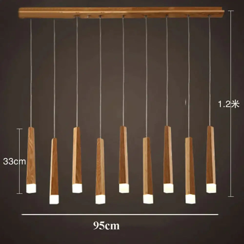 DecorBites™ Amani - Nordic Minimalist Wood Art Pendant Lamp