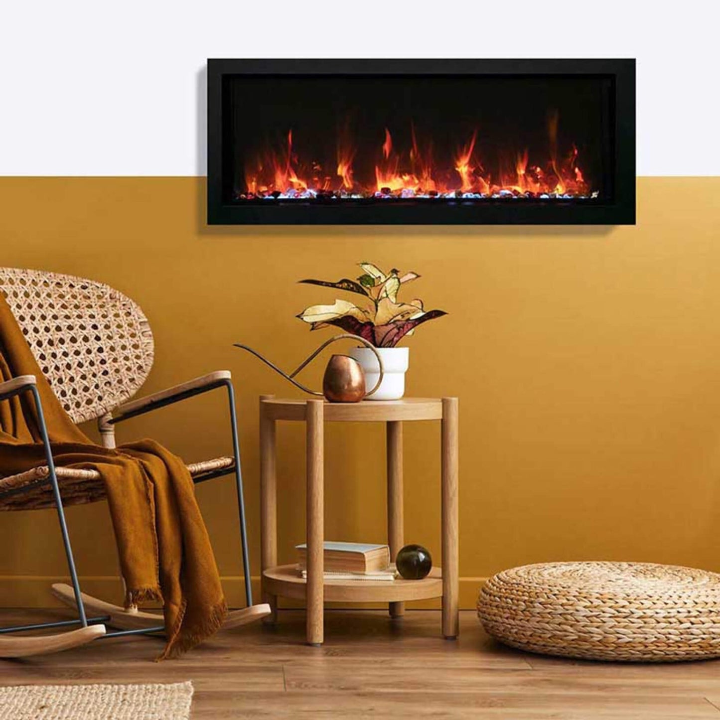 Amantii Panorama BI Extra Slim 60" Smart Electric Fireplace [BI-60-XTRASLIM] (SAK59128)
