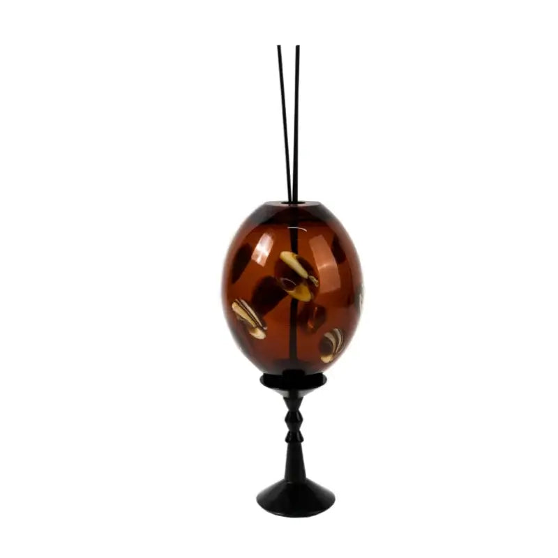 Amber geometric circle glass reed diffuser living room decor