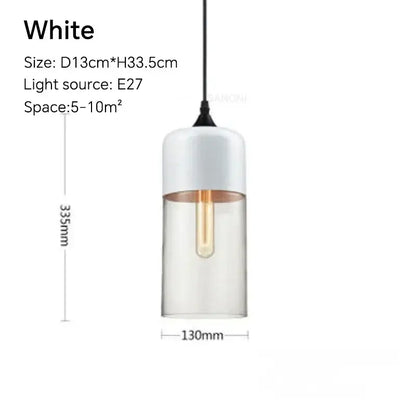 Amber glass and natural wood pendant light fixture for dining room