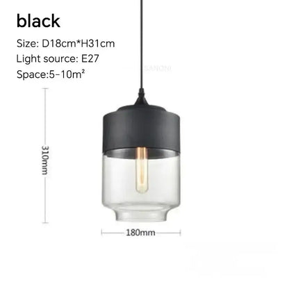 Amber glass and natural wood pendant light fixture for dining room