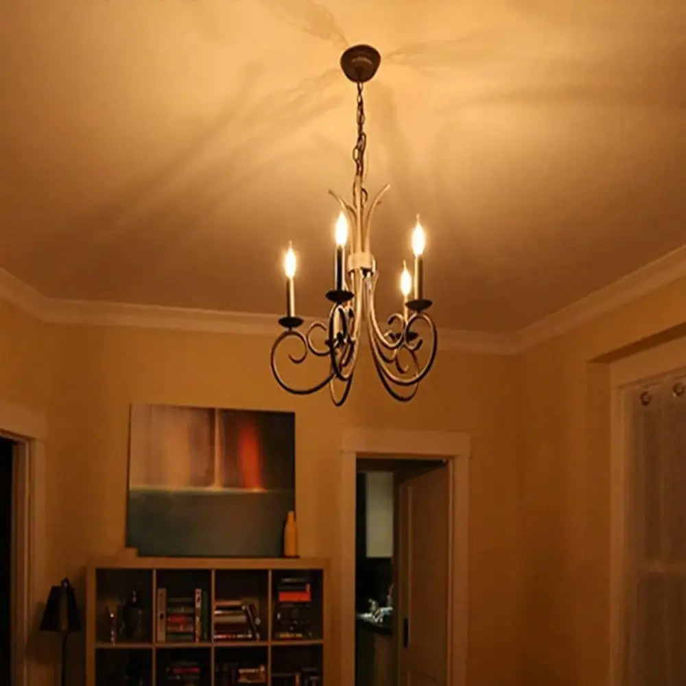 Amber glass dimmable led filament bulb 10 pack – dining room candle light