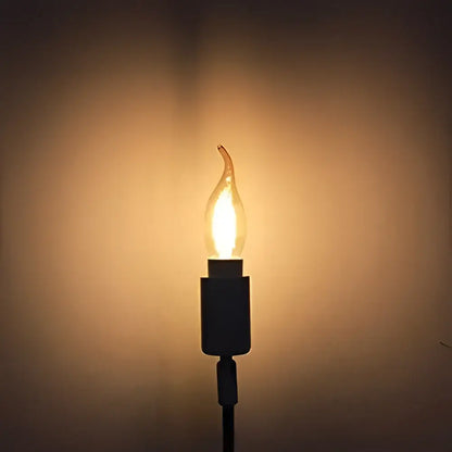 Amber glass dimmable led filament bulb 10 pack – dining room candle light