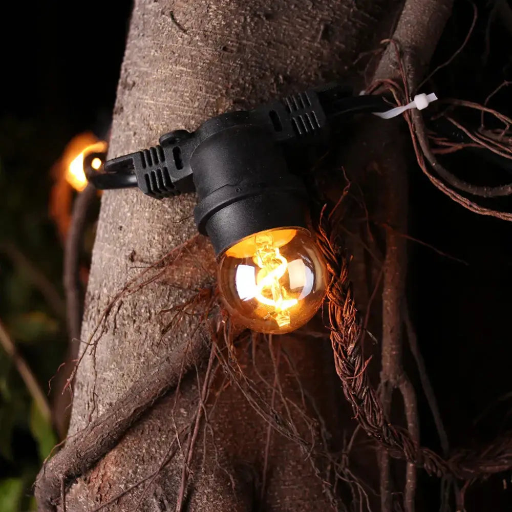Amber glass g40 edison led bulbs garden filament lamp