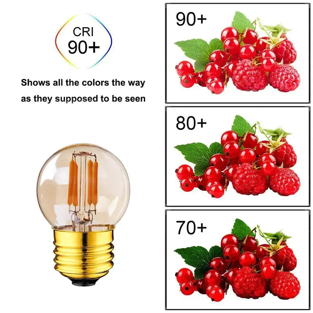Amber glass g40 edison led bulbs garden filament lamp