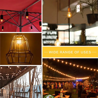 Amber glass g40 edison led bulbs garden filament lamp