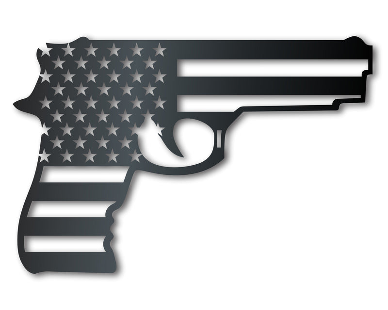 Metal American Arms Wall Art | Patriotic Decor | Indoor Outdoor | Up to 46" | Over 20 Color Options