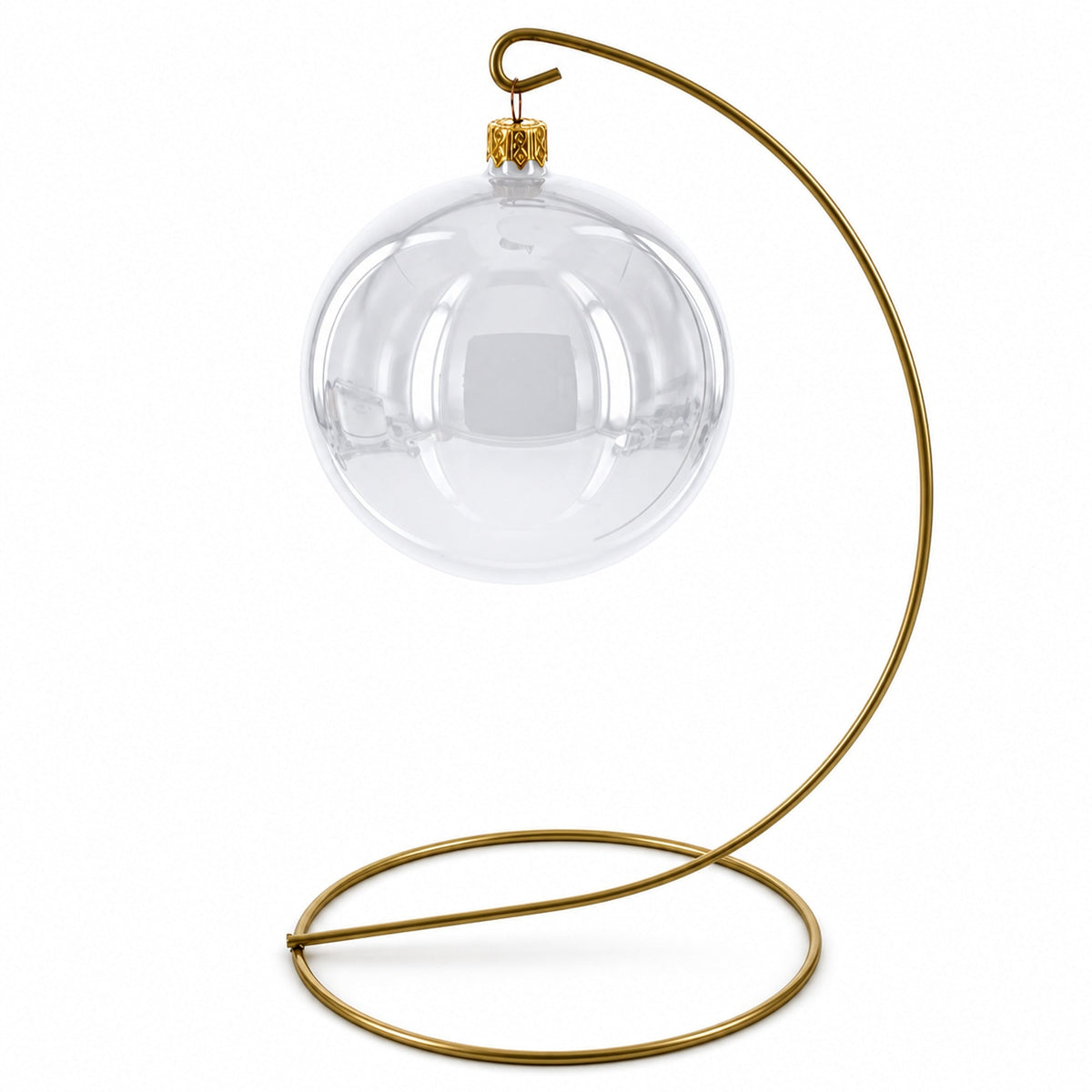 Open Frame Gold Metal Ornament Display Stand 9.2 Inches (Poland)