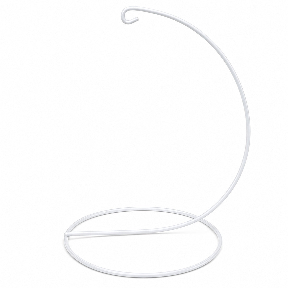 Open Frame White Painted Metal Ornament Display Stand 9.2 Inches (Poland)