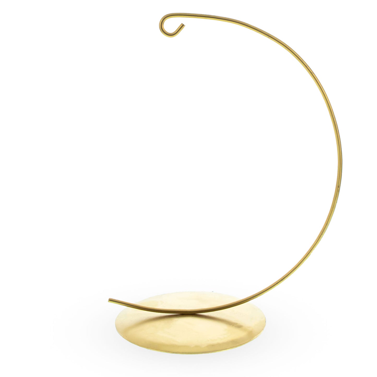 Solid Round Base Gold Metal Ornament Display Stand 7.8 Inches (Poland)