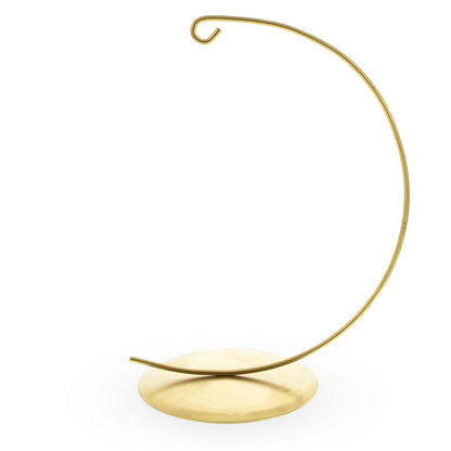 Solid Round Base Gold Metal Ornament Display Stand 7.8 Inches (Poland)