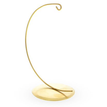 Solid Round Base Gold Metal Ornament Display Stand 7.8 Inches (Poland)