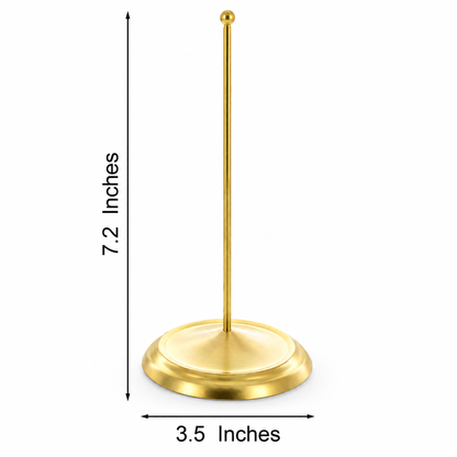 Upright Gold Metal Christmas Tree Topper Finial Stand Display Stand 7.2 Inches (Poland)