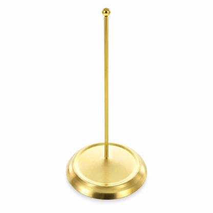Upright Gold Metal Christmas Tree Topper Finial Stand Display Stand 7.2 Inches (Poland)