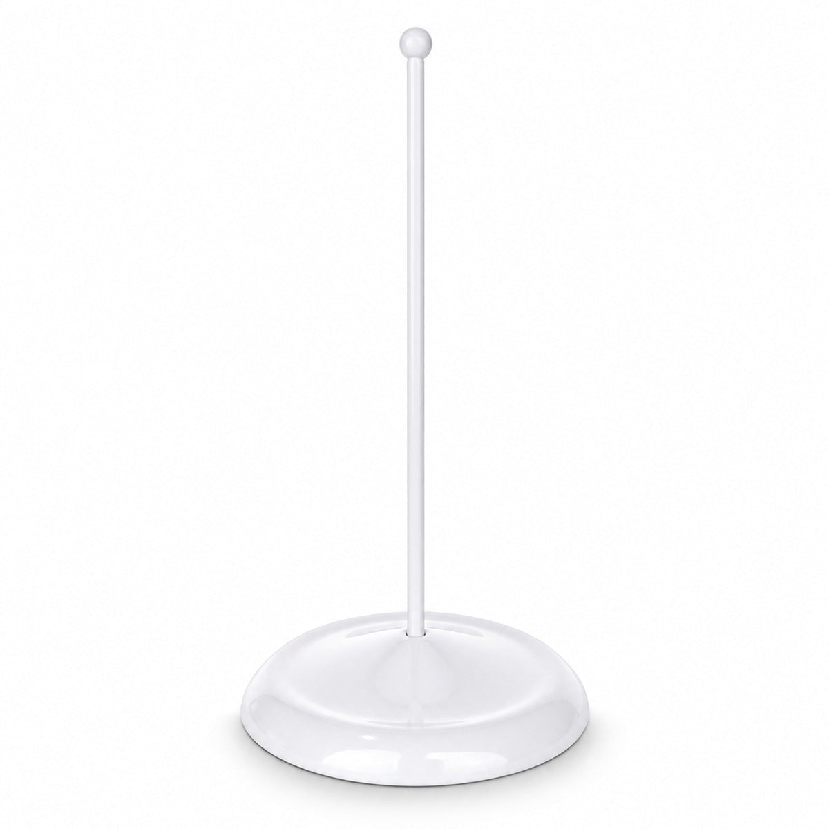 Upright White Metal Christmas Tree Topper Finial Stand Display Stand 7.2 Inches (Poland)
